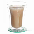 चाय के लिए डबल-वॉल ग्लासवेयर कप